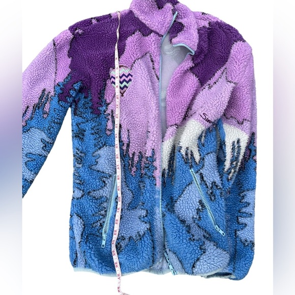 House of sunny anthropologie Mountains should be climbed fleece jacket XS - Picture 9 of 16